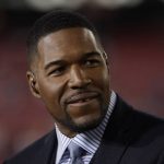 
              FILE - This Jan. 19, 2020 file photo shows Michael Strahan before the NFL NFC Championship football game between the San Francisco 49ers and the Green Bay Packers in Santa Clara, Calif. Strahan will be among the crew on Blue Origin's next flight to space. The company said Tuesday, Nov. 23, 2021 that the Good Morning America co-host, who just turned 50 on Sunday, will join Laura Shepard Churchley, the eldest daughter of Alan Shepard, on the flight. (AP Photo/Marcio Jose Sanchez, File)
            
