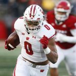 
              Wisconsin running back Braelon Allen (0) rushes against Rutgers during the second half of an NCAA college football game, Saturday, Nov. 6, 2021, in Piscataway, N.J. (AP Photo/Noah K. Murray)
            