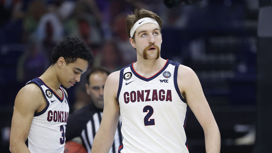 Gonzaga's Andrew Nembhard, Drew Timme combine for 47 points to cap