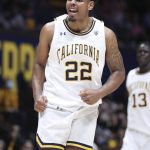 
              California's Andre Kelly yells after scoring against Oregon State during the second half of an NCAA college basketball game in Berkeley, Calif., Thursday, Dec. 2, 2021. (AP Photo/Jed Jacobsohn)
            