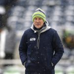 
              Seattle Seahawks head coach Pete Carroll walks on the field before an NFL football game against the Chicago Bears, Sunday, Dec. 26, 2021, in Seattle. (AP Photo/Lindsey Wasson)
            