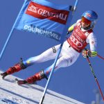 
              United States' Mikaela Shiffrin competes during an alpine ski, women's World Cup giant slalom race in Courchevel, France, Wednesday, Dec. 22, 2021. (AP Photo/Marco Trovati)
            