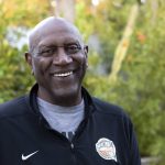 
              Former professional basketball player and Olympic gold medalist Spencer Haywood poses for a photo at his Las Vegas home Monday, Nov. 29, 2021. (AP Photo/Ellen Schmidt)
            