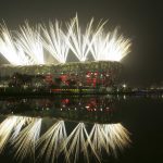
              FILE - Fireworks explode during the opening ceremony in the National Stadium at the Beijing 2008 Olympics in Beijing on Aug. 8, 2008. How did Beijing land the Winter Olympics, so soon after it was host to the Summer Olympics in 2008? It becomes the first city in Olympic history to host both Winter and Summer Games. (AP Photo/Bullit Marquez, File)
            