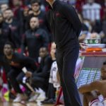 
              Nebraska head coach Fred Hoiberg reacts to the action on the court during the first half of a NCAA college basketball game against Indiana, Saturday, Dec. 4, 2021, in Bloomington, Ind. (AP Photo/Doug McSchooler)
            