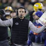 
              Green Bay Packers head coach Matt LaFleur reacts during the first half of an NFL football game against the Chicago Bears Sunday, Dec. 12, 2021, in Green Bay, Wis. (AP Photo/Matt Ludtke)
            