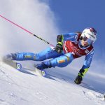 
              Italy's Marta Bassino speeds down the course during an alpine ski, women's World Cup giant slalom race in Courchevel, France, Wednesday, Dec. 22, 2021. (AP Photo/Marco Trovati)
            