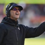 
              Baltimore Ravens head coach John Harbaugh reacts during the first half of an NFL football game against the Cleveland Browns, Sunday, Dec. 12, 2021, in Cleveland. (AP Photo/David Richard)
            