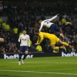 
              Tottenham's Lucas Moura (27) scores his side's second goal during the English Premier League soccer match between Tottenham Hotspur and Crystal Palace at White Hart Lane in London, England, Sunday, Dec. 26, 2021. (AP Photo/Alastair Grant)
            