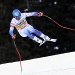 
              United States' Ryan Cochran Siegle speeds down the course during an alpine ski, men's World Cup downhill training, in Val Gardena, Italy, Thursday, Dec. 16, 2021. (AP Photo/Alessandro Trovati)
            