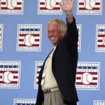 
              FILE - Hall of Famer Don Sutton during the Baseball Hall of Fame inductions in Cooperstown, N.Y., on Sunday, July 24, 2011. In 2021, baseball lost three notable former players, Hall of Famer Sutton, Ray Fosse and J.R. Richard. Sutton won 324 games with five teams. (AP Photo/Mike Groll, File)
            