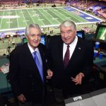 
              FILE - Fox broadcasters Pat Summerall, left, and John Madden stand in the broadcast booth at the Superdome before Super Bowl 36 on Feb. 3, 2002, in New Orleans. Madden, the Hall of Fame coach turned broadcaster whose exuberant calls combined with simple explanations provided a weekly soundtrack to NFL games for three decades, died Tuesday morning, Dec. 28, 2021, the league said. He was 85. The NFL said he died unexpectedly and did not detail a cause. (AP Photo/Ric Feld, File)
            
