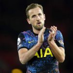 
              Tottenham Hotspur's Harry Kane applauds the fans after the final whistle during the English Premier League soccer match between Southampton and Tottenham Hotspur, at St. Mary's Stadium, Southampton, England, Tuesday, Dec. 28, 2021. (Andrew Matthews/PA via AP)
            
