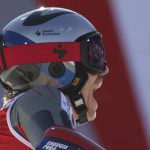 
              Norway's Henrik Kristoffersen reacts after winning an alpine ski, men's World Cup giant slalom, in Alta Badia, Italy, Sunday, Dec.19, 2021. (AP Photo/Alessandro Trovati)
            