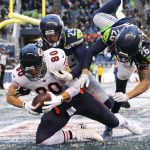 Bears TE Jimmy Graham catches a TD pass to bring Chicago within one point of the Seahawks on Sunday. (Photo by Abbie Parr/Getty Images)