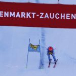 
              Italy's Federica Brignone crosses the finish line during an alpine ski, women's World Cup super-G race in Zauchensee, Austria, Sunday, Jan. 16, 2022. (AP Photo/Marco Trovati)
            
