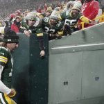 
              Green Bay Packers' Aaron Rodgers leaves the field after an NFC divisional playoff NFL football game against the San Francisco 49ers Saturday, Jan. 22, 2022, in Green Bay, Wis. The 49ers won 13-10 to advance to the NFC Chasmpionship game. (AP Photo/Morry Gash)
            