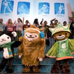
              yes  The mascots for the Vancouver 2010 Winter Olympics, from left, Miga, Quatchi and Sumi pose for photographers following their debut to students in Surrey, British Columbia, on Nov. 27, 2007. (Jonathan Hayward/The Canadian Press via AP)
            