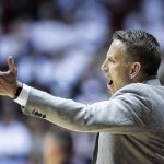 
              Alabama head coach Nate Oats yells to his players during the first half of an NCAA college basketball game against Baylor, Saturday, Jan. 29, 2022, in Tuscaloosa, Ala. (AP Photo/Vasha Hunt)
            