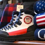 
              Team USA Beijing winter Olympics footwear designed by Ralph Lauren is displayed Wednesday, Jan. 19, 2022, in New York. (Photo by Evan Agostini/Invision/AP)
            