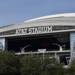 
              FILE - The outside of AT&T Stadium is shown with the end zone doors open before an NFL football game between the Dallas Cowboys and the Cleveland Browns in Arlington, Texas, Sunday, Oct. 4, 2020. The NFL, not surprisingly in the midst of a rise in COVID-19 cases, has looked into other potential sites for next month's Super Bowl. AT&T Stadium in Arlington, Texas, the home of the Dallas Cowboys, reportedly is one of the facilities contacted. (AP Photo/Ron Jenkins, File)
            