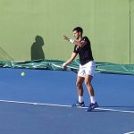 
              Serbia's Novak Djokovic trains on a tennis court in Marbella, Spain, on Jan. 2, 2022. Djokovic held a practice session on Tuesday, Jan. 11, a day after he left immigration detention, focusing on defending his Australian Open. There were also new questions raised Tuesday over an immigration form, on which he said he had not traveled in the 14 days before his flight to Australia. The Monte Carlo-based athlete was seen in Spain and Serbia in that two-week period. (KMJ/GTRES via AP)
            