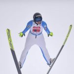 
              FILE - Norway's Maren Lundby competes in the mixed team ski jumping World Cup event in Rasnov, Romania, on Feb. 20, 2021. Lundby has emerged as an advocate for change in a sport that has historically had athletes develop eating disorders in a quest to be as light as possible to fly farther. (AP Photo/Raed Krishan, File)
            