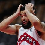 
              Toronto Raptors guard Fred VanVleet (23) reacts to a missed shot against the San Antonio Spurs during the first half of an NBA basketball game Tuesday, Jan. 4, 2022, in Toronto. (Frank Gunn/The Canadian Press via AP)
            