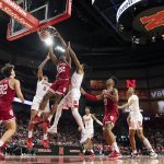 
              Indiana's Jordan Geronimo (22) dunks against Nebraska's C.J. Wilcher (0) and Derrick Walker during the second half of an NCAA college basketball game Monday, Jan. 17, 2022, in Lincoln, Neb. (AP Photo/Rebecca S. Gratz)
            