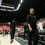 
              Washington State head coach Kyle Smith walks off the court during a delay before an NCAA college basketball game against Stanford, Thursday, Jan. 13, 2022, in Pullman, Wash. (AP Photo/Young Kwak)
            