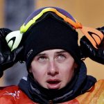 
              FILE - Mark McMorris looks at his score after his run during the men's slopestyle final at Phoenix Snow Park at the 2018 Winter Olympics in Pyeongchang, South Korea, Sunday, Feb. 11, 2018. Still bothering many of the riders was the way the slopestyle contests went down at the Pyeongchang Games four years ago. “It was a bloodbath out there,” said McMorris, the Canadian snowboard star who won a bronze medal in the men's slopestyle contest that also was held in windy, subpar conditions. (AP Photo/Lee Jin-man, File)
            