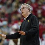 
              Iowa head coach Fran McCaffery talks to his team during the second half of an NCAA college basketball game against Wisconsin, Thursday, Jan. 6, 2022, in Madison, Wis. (AP Photo/Andy Manis)
            