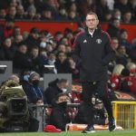 
              Manchester United's manager Ralf Rangnick reacts during the English Premier League soccer match between Manchester United and Burnley at Old Trafford in Manchester, England, Thursday, Dec. 30, 2021. (AP Photo/Rui Vieira)
            