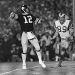 
              FILE - Pittsburgh Steelers quarterback Terry Bradshaw (12) cocks his arm to pass during NFL football's Super Bowl XIV against the Los Angeles Rams in Rose Bowl stadium in Pasadena, Calif., Jan. 20, 1980. The Steelers beat the Rams 31-19. Terry Bradshaw feels blessed to have won four Super Bowls. Lynn Swann is sure he has plenty of teammates who wondered how close they came to stringing together six straight championships. To John Stallworth, winning Super Bowls is just what the Pittsburgh Steelers did.(AP Photo/Suzanne Vlamis, File)
            