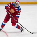 
              FILE- Russian Vadim Shipachyov is in action during the exhibition ice hockey match between Russia and Belarus in Moscow, Russia, Tuesday, Jan. 30, 2018. Shipachyov dressed for only one game for the Russians when they won gold at the 2018 Olympics without NHL players. Now he's their captain for the 2022 Beijing Olympics and leads the KHL in scoring with 67 points in 48 games. (AP Photo/Alexander Zemlianichenko, File)
            