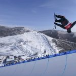 
              Canada's Cassie Sharpe competes during the women's halfpipe finals at the 2022 Winter Olympics, Friday, Feb. 18, 2022, in Zhangjiakou, China. (AP Photo/Gregory Bull)
            