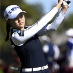 
              Jennifer Chang tees off on the first hole at the LPGA Drive On Championship golf tournament, Thursday, Feb. 3, 2022, in Fort Myers, Fla. (Chris Tilley/The News-Press via AP)
            