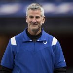 
              FILE - Indianapolis Colts head coach Frank Reich walks onto the field before an NFL football game against the New York Jets, Thursday, Nov. 4, 2021, in Indianapolis. A year after he became head coach of the Indianapolis Colts, Reich and his wife, Linda, formed kNot Today, a nonprofit that works to prevent child sexual abuse and exploitation. Their foundation is among five organizations working together at the 2022 Super Bowl to combat sex trafficking, which is often heightened around major events. (AP Photo/Zach Bolinger, File)
            