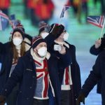 
              Britain arrives during the opening ceremony of the 2022 Winter Olympics, Friday, Feb. 4, 2022, in Beijing. (AP Photo/David J. Phillip)
            