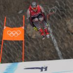 
              Aleksander Aamodt Kilde of Norway makes a jump during men's downhill training at the 2022 Winter Olympics, Friday, Feb. 4, 2022, in the Yanqing district of Beijing. (AP Photo/Luca Bruno)
            