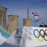 
              Austria's Lara Wolf trains for the women's freestyle skiing big air competition at the 2022 Winter Olympics, Sunday, Feb. 6, 2022, in Beijing. (AP Photo/Jae C. Hong)
            