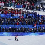 
              United States' Shaun White waves after competing in the men's halfpipe finals at the 2022 Winter Olympics, Friday, Feb. 11, 2022, in Zhangjiakou, China. (AP Photo/Gregory Bull)
            