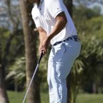 
              Kurt Kitayama watches his putt on the eighth green during the final round of the Honda Classic golf tournament, Sunday, Feb. 27, 2022, in Palm Beach Gardens, Fla. (AP Photo/Marta Lavandier)
            