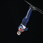
              Ukraine's Oleksandr Abramenko competes during the men's aerials finals at the 2022 Winter Olympics, Wednesday, Feb. 16, 2022, in Zhangjiakou, China. (AP Photo/Lee Jin-man)
            