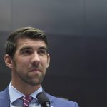 
              FILE - Olympic swimmer Michael Phelps testifies on Capitol Hill in Washington, Tuesday, Feb. 28, 2017, before the House Commerce Energy and Commerce subcommittee hearing on the international anti-doping system. (AP Photo/Susan Walsh, File)
            