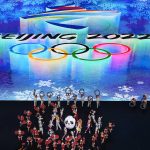 
              Performers dance in the pre-show during the opening ceremony of the 2022 Winter Olympics, Friday, Feb. 4, 2022, in Beijing. (AP Photo/Ashley Landis)
            
