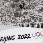 
              New Zealand's Zoi Sadowski Synnott competes during the women's slopestyle qualifying at the 2022 Winter Olympics, Saturday, Feb. 5, 2022, in Zhangjiakou, China. (AP Photo/Lee Jin-man)
            