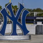 
              On the day pitchers and catcher were scheduled to report to camp, the New York Yankees spring training complex at George M. Steinbrenner Field remains empty Wednesday, Feb.16, 2022, in Tampa, Fla. (AP Photo/Steve Nesius)
            