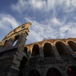 
              FILE- A view of the Arena in Verona, Italy, Friday, June 25, 2021. After three consecutive Winter Games in Asia, plus the 2010 edition in Vancouver, the 2026 Olympics will mark a return to Europe and the Alps. The 2026 Games will be the most widespread Olympics ever, with venues spread out over 22,000 square kilometers (nearly 10,000 square miles) over a vast swath of northern Italy — from the regions of Lombardy and Veneto to the provinces of Trento and Bolzano. (AP Photo/Luca Bruno, File)
            