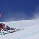 
              Kjetil Jansrud, of Norway makes a turn during a men's downhill training run at the 2022 Winter Olympics, Thursday, Feb. 3, 2022, in the Yanqing district of Beijing. (AP Photo/Robert F. Bukaty)
            